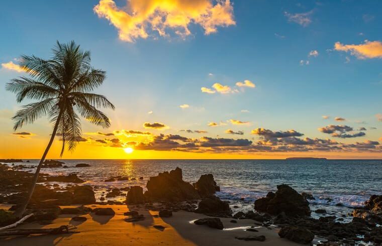 Pacific Ocean Sunset in Costa Rica